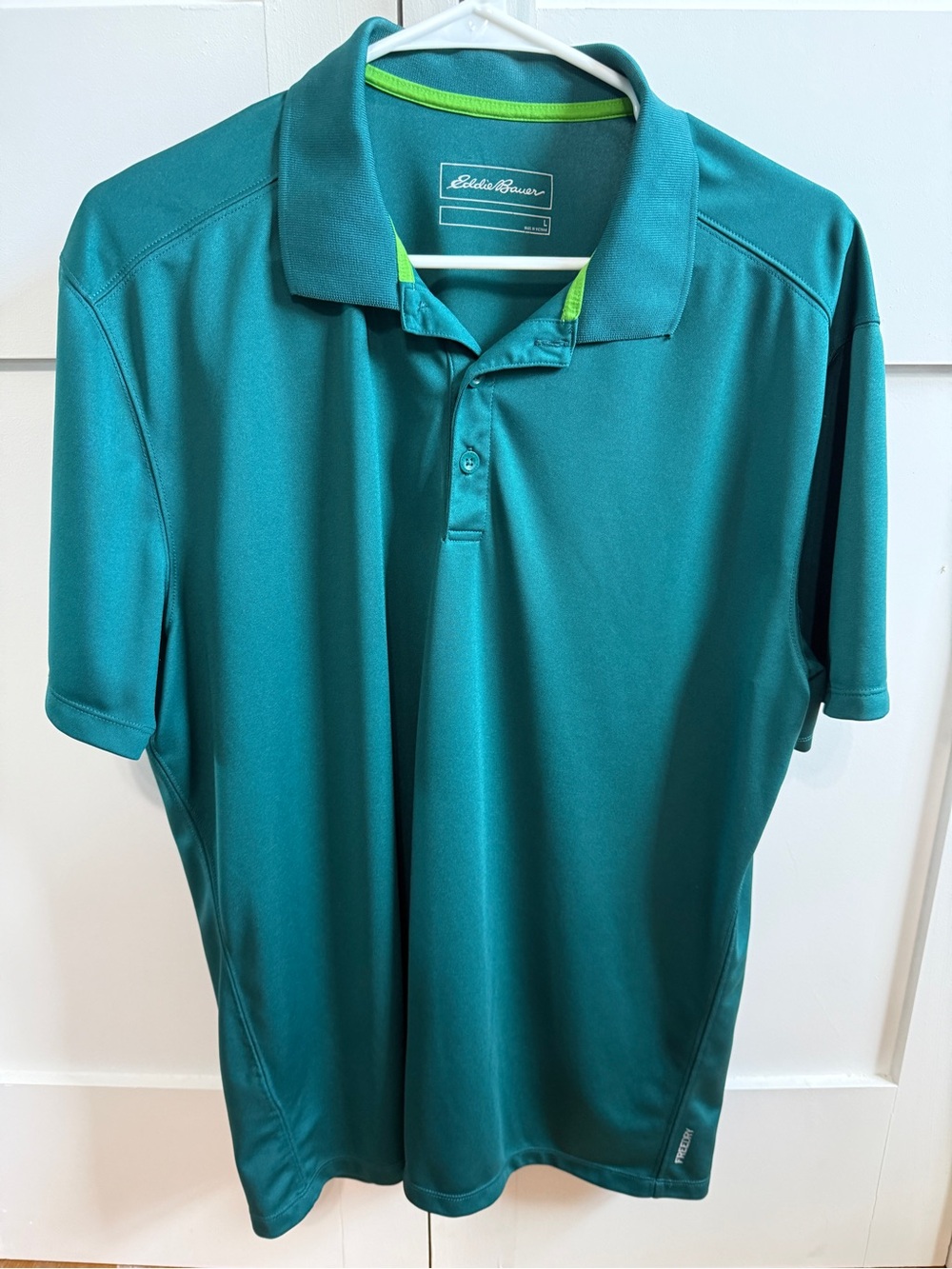 Eddie Bauer Teal Performance Polo
